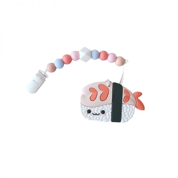 Baby-Teething-Clip-Set---Kawaii-Ebi-Sushi