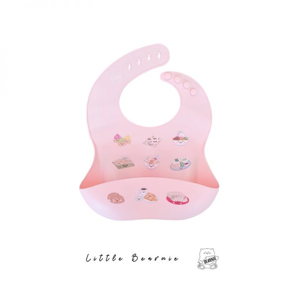 Little-Bearnie-Silicone-Bib---SG-Local-Foodies-Pink