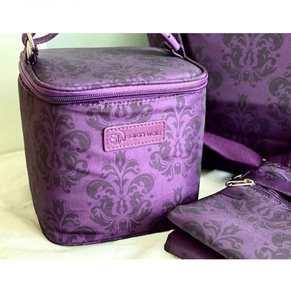 Sarah Wells Cold Gold Cooler Bag + Ice Pack (Damask) (3)