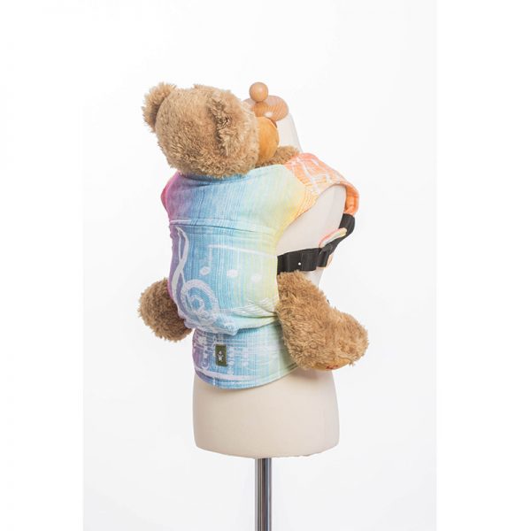 Doll Carrier made of woven fabric, 100� cotton - SYMPHONY RAINBOW LIGHT1.0