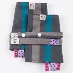 Drool Pads & Reach Straps Set, (60� cotton, 40� polyester) - SMOKY - IRIS 5 (1)