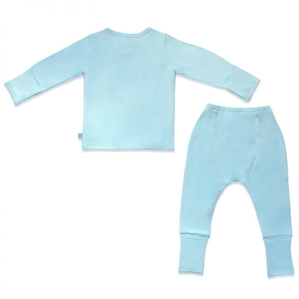 Happy Go Hatchling Bamboo Front Snap Baby Jammies Set (10)