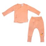 Happy Go Hatchling Bamboo Front Snap Baby Jammies Set (3)
