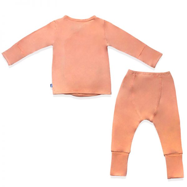 Happy Go Hatchling Bamboo Front Snap Baby Jammies Set (4)