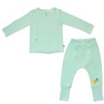 Happy Go Hatchling Bamboo Front Snap Baby Jammies Set (5)