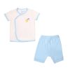 Happy Go Hatchling Bamboo Front Snap Baby Short Sleeve Set (1)