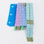 LennyLamb Drool Pads & Reach Straps Set - Big Love - Rainbow (100� Cotton)3 (2)