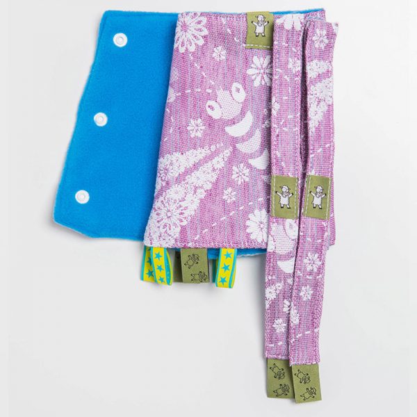 LennyLamb Drool Pads & Reach Straps Set - Dragonfly Lavender1 (2)