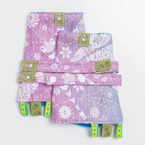 LennyLamb Drool Pads & Reach Straps Set - Dragonfly Lavender1 (3)