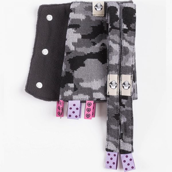 LennyLamb Drool Pads & Reach Straps Set - Grey Camo4 (2)