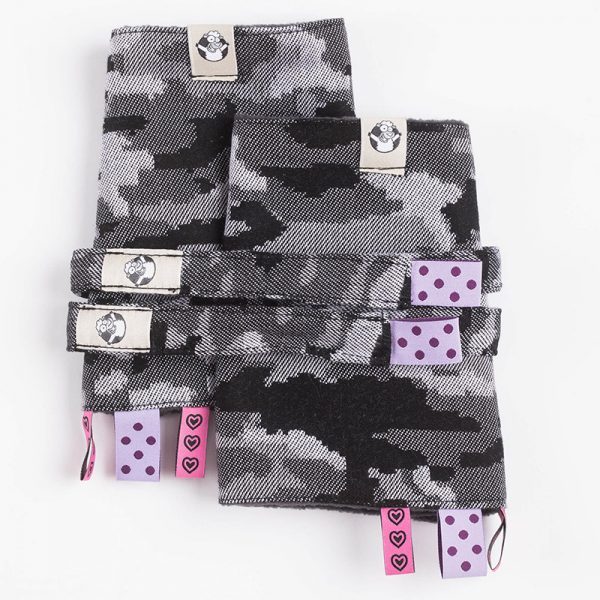 LennyLamb Drool Pads & Reach Straps Set - Grey Camo4 (3)