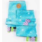 LennyLamb Drool Pads & Reach Straps Set - Twinkling Stars - Perseids (1)