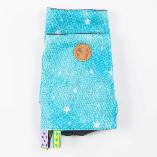 LennyLamb Drool Pads & Reach Straps Set - Twinkling Stars - Perseids (3)