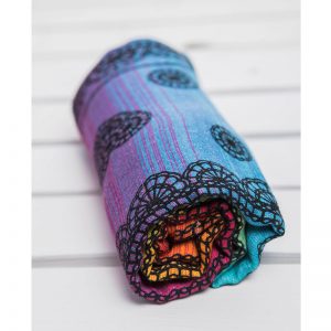 LennyLamb Muslin Square 70x70cm - RAINBOW LACE DARK (8)