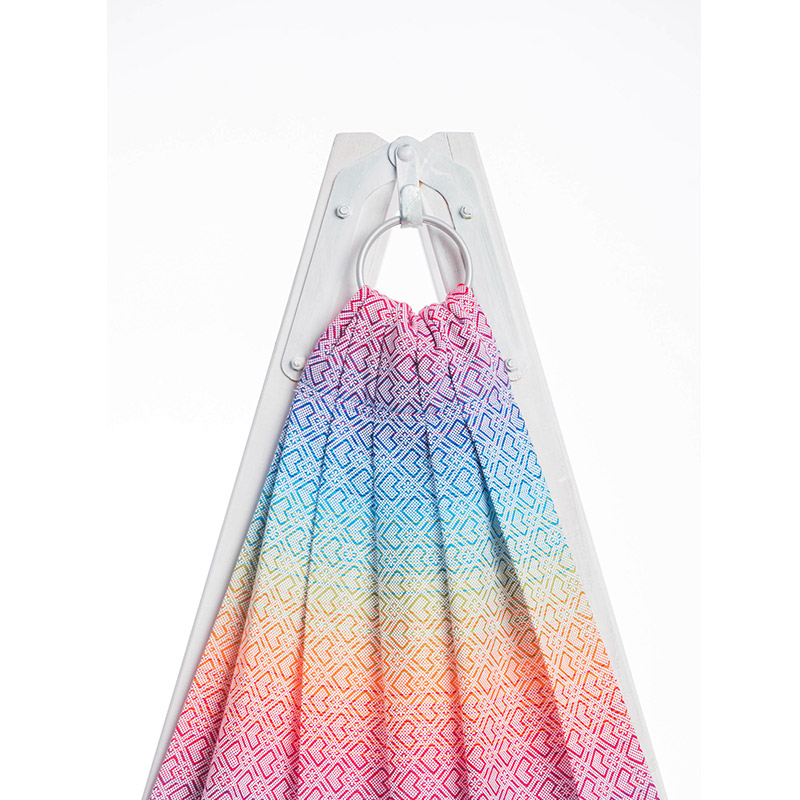 LennyLamb Ring Sling Big Love Rainbow Jacquard Weave 100 Cotton Blissful Baby One stop Online Market Place For All Your Baby Needs