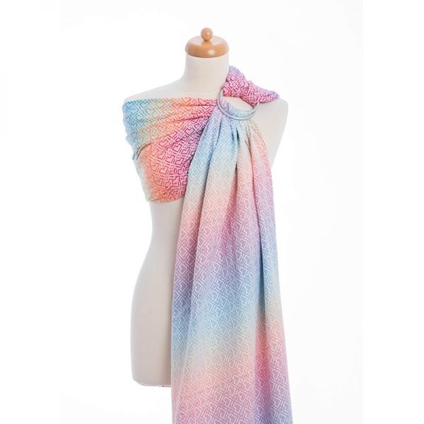 LennyLamb Ring Sling - Big Love - Rainbow (Jacquard Weave 100% Cotton) (3)