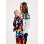 LennyLamb Ring Sling - Lovka Rainbow Dark (Jacquard Weave 100% Cotton) (3)