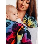 LennyLamb Ring Sling - Lovka Rainbow Dark (Jacquard Weave 100% Cotton) (4)