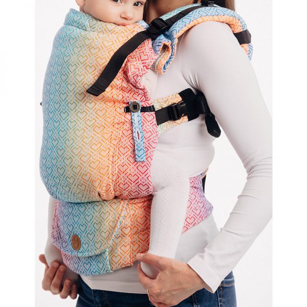 LennyUpGrade Carrier - Big Love Rainbow (Jacquard Weave 100% Cotton) (2)