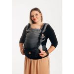 LennyUpGrade Carrier - Little Herringbone Ombre Grey (Herringbone Weave 100% Cotton) (2)