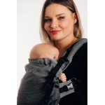 LennyUpGrade Carrier - Little Herringbone Ombre Grey (Herringbone Weave 100% Cotton) (4)