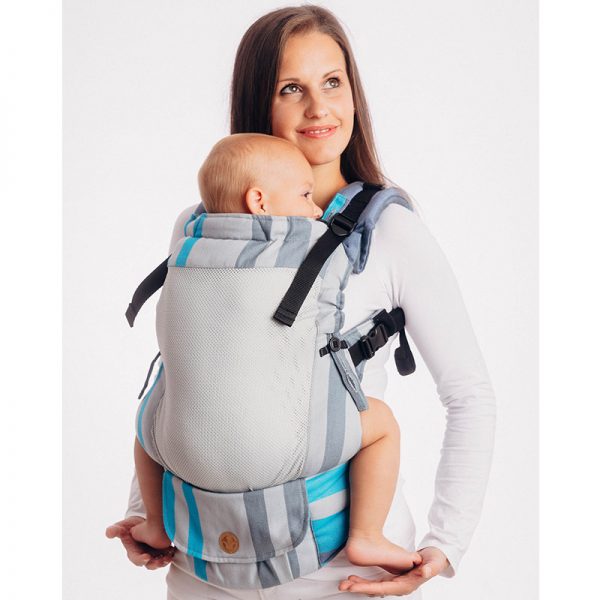 LennyUpGrade Mesh Carrier - Misty Morning (Broken-Twill Weave 75% Cotton, 25% Polyester) (2)