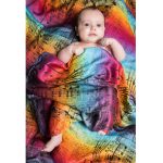 Lennylamb Swaddle Blanket 120x120cm - Symphony Rainbow Dark (4)