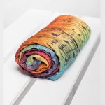 Lennylamb Swaddle Blanket 120x120cm - Symphony Rainbow Dark (5)