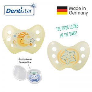 Size 1 Night Pacifier (Set of 2) (3) - Dentistar - Oceanokids