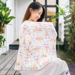 Unicorn Polyester Nursing Cover (3) Singapore Lactation Bakes