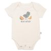 Newly Hatched Organic Bodysuit (1) - Baby Bunnies