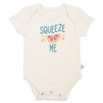 Squeeze Me Organic Bodysuit (1) - Baby Bunnies
