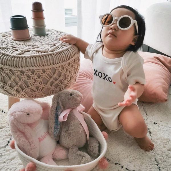 Xoxo. Organic Bodysuit (3) - Baby Bunnies