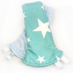 Light Blue Minky Shining Stars Droolpads