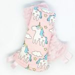 Light Pink Minky Magical Unicorn Droolpads