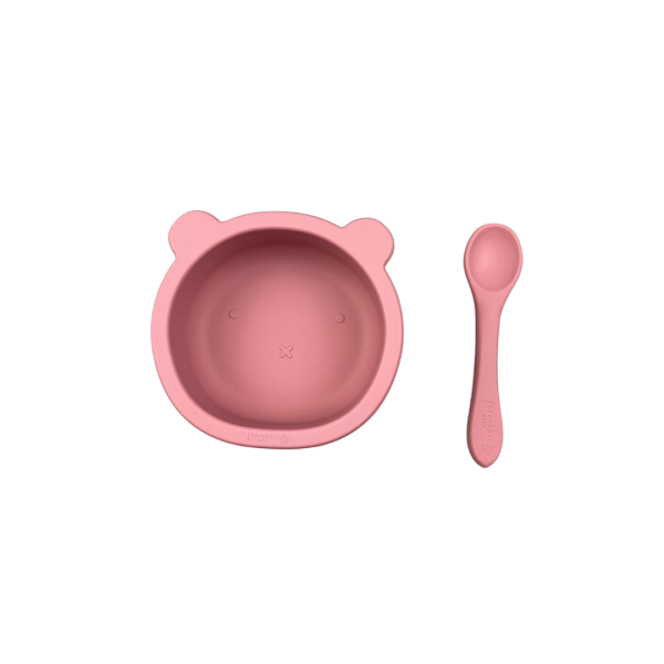 Bear Bowl + Spoon - Fat Rabbit Baby (5)