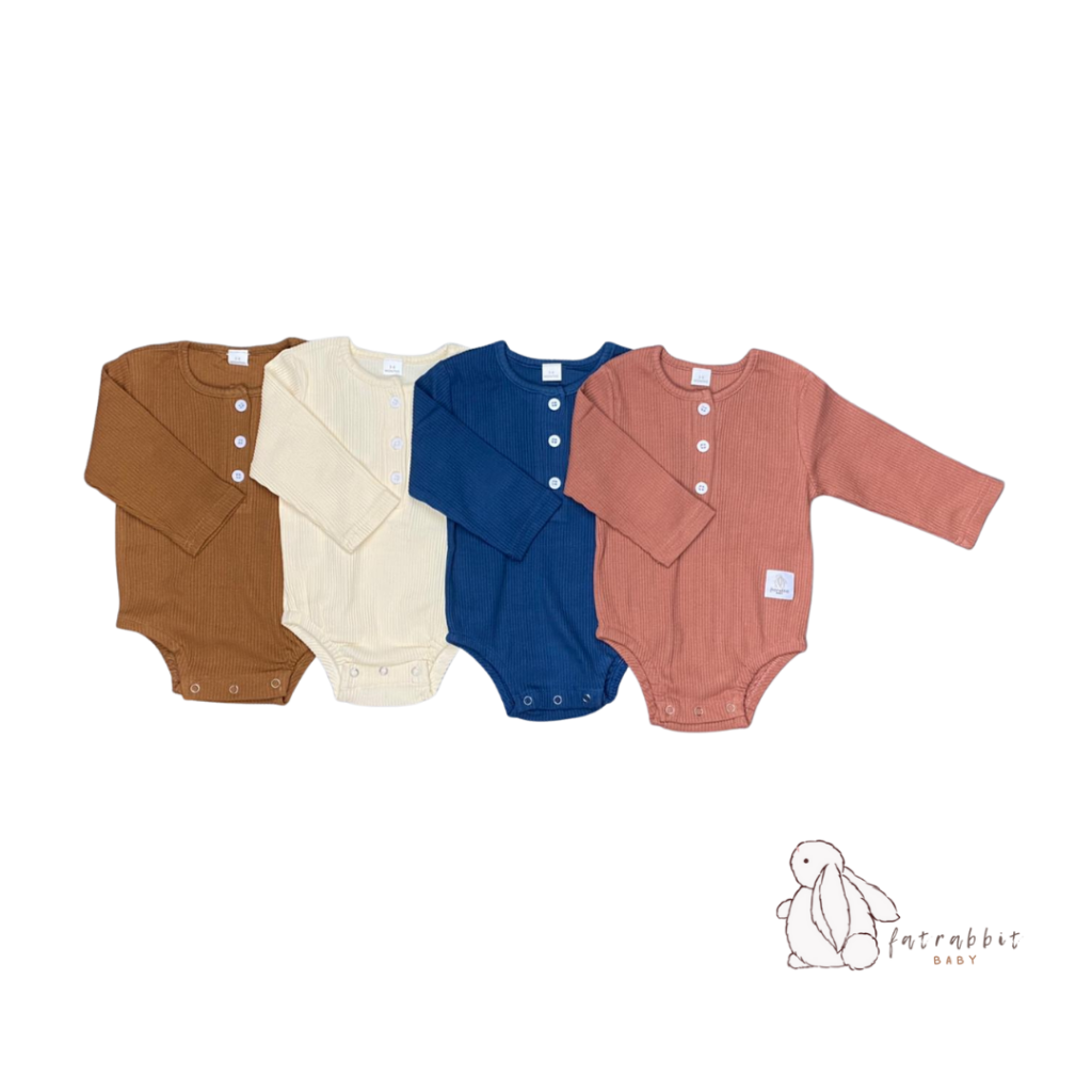 Henley Bodysuit Fat Rabbit Baby Blissful Baby Onestop Online