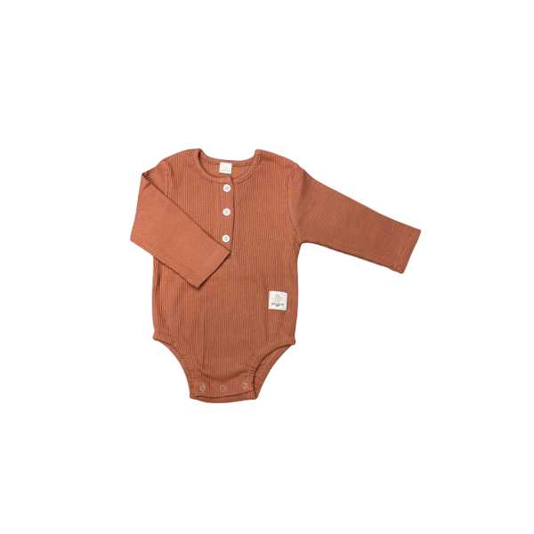 Henley Bodysuit Salem - Fat Rabbit Baby