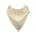 MuslinZ 3 Pack BambooOrganic Cotton Muslin Dribble Bibs – Gold Print (2)