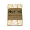 MuslinZ 3 Pack BambooOrganic Cotton Muslin Squares 70x70cm – Gold Print (4)