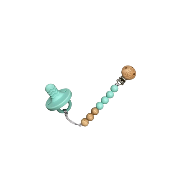 Pacifier & Clip - Mint