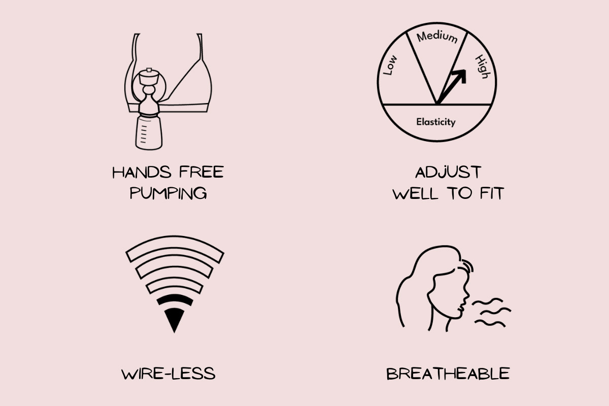 Envy Her Embrace Hands-Free Pumping Bralette (Heidi)